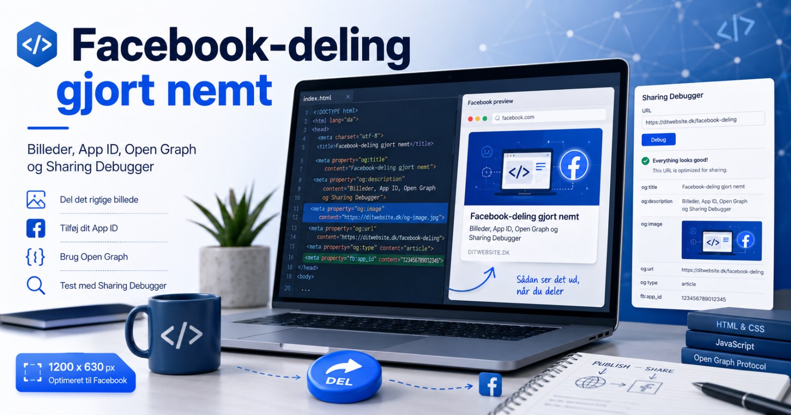 Facebook-deling