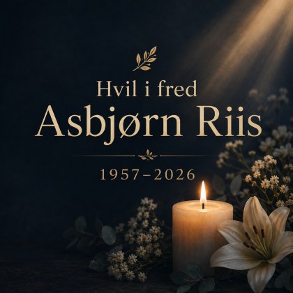 Hvil i fred, Asbjørn Riis – 1957–2026